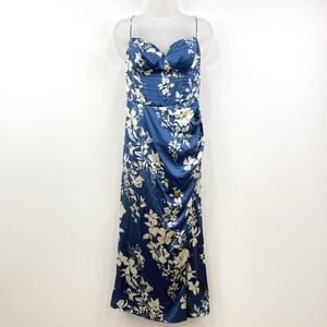 Reformation Marguerite Silk Dress Womens 10 Cyanotype Babydoll Romantic Event